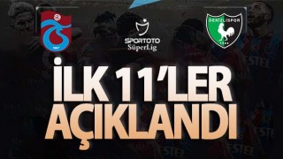 Trabzonspor'un Yukatel Denizlispor maçı ilk 11'i açıklandı