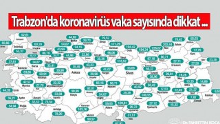 İllere göre 100 bin kişide vaka sayısı açıklandı! İşte Trabzon’da durum!