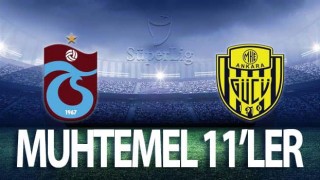 Trabzonspor, Ankaragücü'nü konuk edecek! Muhtemel 11...