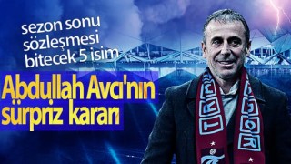 Trabzonspor'da sözleşmesi sona erecek 5 isim Avcı kararı verdi