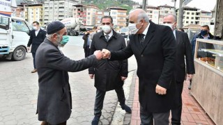 Başkan Murat Zorluoğlu, Sürmene ilçesini ziyaret ettiİ