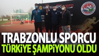 Trabzon Büyükşehir Belediye sporcusu Türkiye şampiyonu oldu