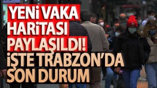 Yeni vaka haritası paylaşıldı! İşte Trabzon’da son durum