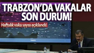 Haftalık vaka sayısı açıklandı! Trabzon'da vakalar son surum