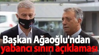 Ahmet Ağaoğlu'ndan Yabancı Sınırı Açıklaması