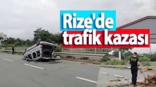 Rize'de trafik kazası