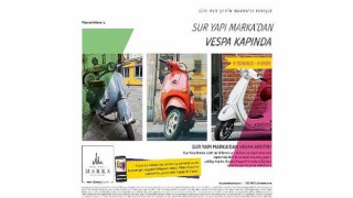 Sur Yapı Marka AVM’de 3 adet Vespa sahiplerini bekliyor