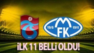 Trabzonspor Molde maçının 11'leri açıklandı