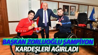 Başkan Zorluoğlu Şampiyon Kardeşleri Ağırladı