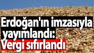 Bazı tarım ürünlerinde gümrük vergisi sıfırlandı