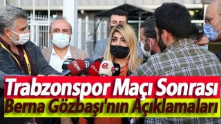 Kayserispor Başkanı Berna Gözbaşı: "Maçın hakkı bana göre beraberlikti."