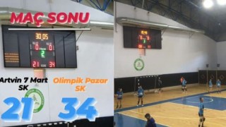 Olimpik Pazar Hentbol Takımı Artvin’den galibiyetle döndü