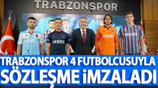 Trabzonspor, 4 futbolcuya imza attırdı!
