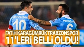 Karagümrük - Trabzonspor Maçının 11'leri Açıklandı