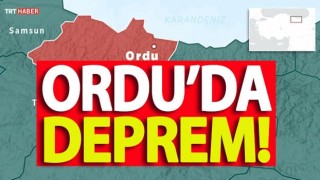 Ordu'da korkutan deprem