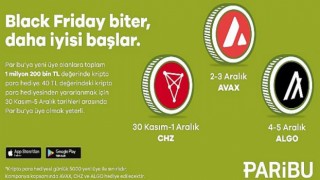 Paribu’ya yeni üye olanlara toplam 1 milyon 200 bin TL değerinde kripto para hediye
