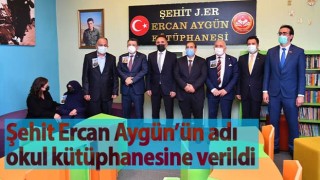 Trabzonlu şehidin adı kütüphaneye verildi