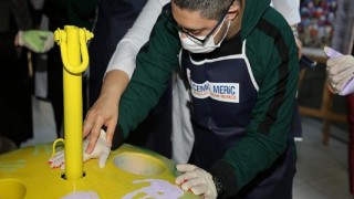 Atıklar bu merkezde sanat eserine dönüştü