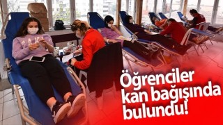 Öğrenciler kan bağışında bulundu!