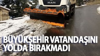 Trabzon Büyükşehir vatandaşını yolda bırakmadı