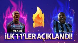 Trabzonspor Adana Demirspor ilk 11'ler açıklandı