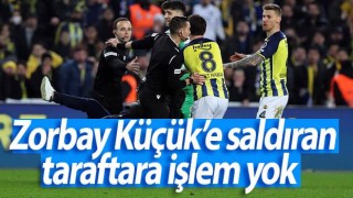 Hakem Zorbay Küçük'e saldırı girişimi! Taraftara işlem yok