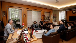Başkan Taban İnegölspor Yönetimini Ağırladı.. İnegöl