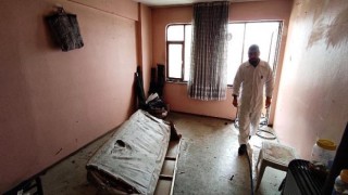 Çöp ev temizlenip dezenfekte edildi...Osmangazi Belediyesi