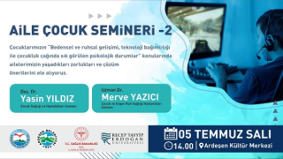 Rize’de, ücretsiz “Aile ve Çocuk Semineri-2” düzenlenecek