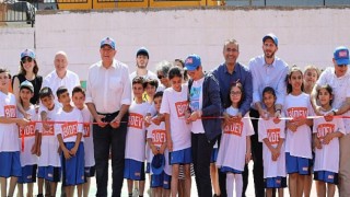 TEGV, BİDEV’in katkılarıyla yenilenen basketbol sahalarından ikincisini Gaziantep’te açtı