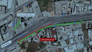 Serik Caddesi’nde bakım çalışması