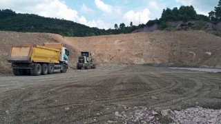 Kocaeli Büyükşehir, atış poligonunda zemin iyileştirmesi yapıyor
