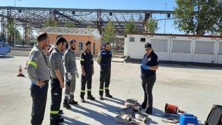 Büyükşehir İtfaiyesi, endüstriyel tesis eğitimlerine devam ediyor