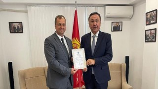 Kırgız Cumhuriyeti’nden Başkan Usta’ya Teşekkür Belgesi