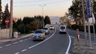 Kuruçeşme’de asfaltlamanın ardından yol çizgileri çekildi