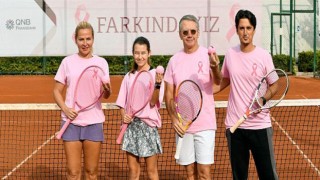 QNB Finansbank’tan meme kanseri farkındalığı tenis turnuvası