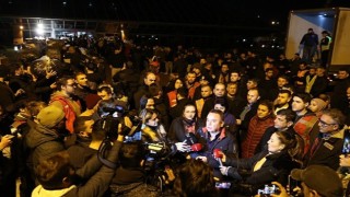 Başkan Böcek geceyi Afet Yardım Merkezinde geçirdi