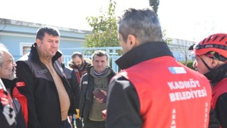 Kadıköy Belediye Başkanı Şerdil Dara Odabaşı Afet Bölgesinde