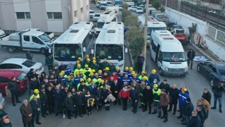 Konak'tan Hatay'a yardım konvoyu yola çıktı