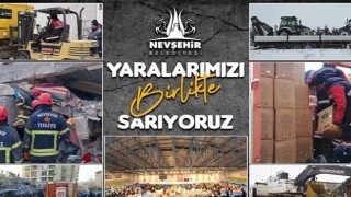 Nevşehir Belediyesi Deprem Bölgesi İçin Tüm İmkanlarını Seferber Etti