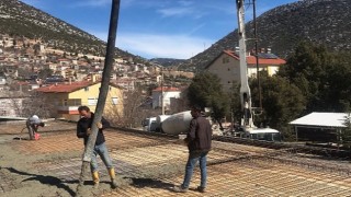 Akseki'de Mezarlık Hizmet Binası yapılıyor