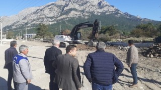 Kuzdere'de alt ve üst yapı çalışmaları