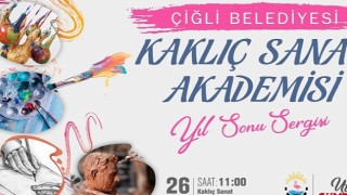 Çiğlili Kursiyerlerden Yıl Sonu Sergisi