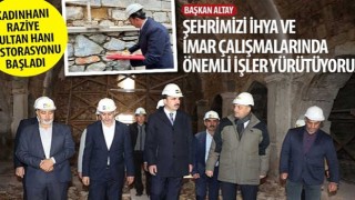 Kadınhanı Raziye Sultan Hanı Restorasyonu Başladı
