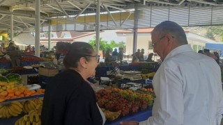 Başkan Topaloğlu Çamyuva pazarında