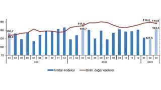 TÜİK: İhracat birim değer endeksi %2,7 arttı