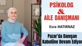 Psikolog Esra Hatırnaz Pazar’da Danışan Kabulüne Devam Ediyor