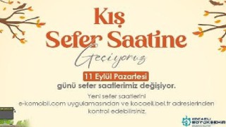 Ulaşıma kış tarifesi düzenlemesi