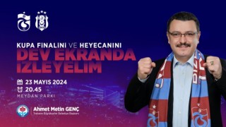 TRABZON BÜYÜKŞEHİR BELEDİYESİ MAÇ İÇİN DEV EKRAN KURUYOR