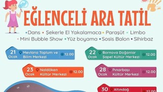 Bornovalı çocuklar yarıyıl tatilinde doya doya eğlenecek!
